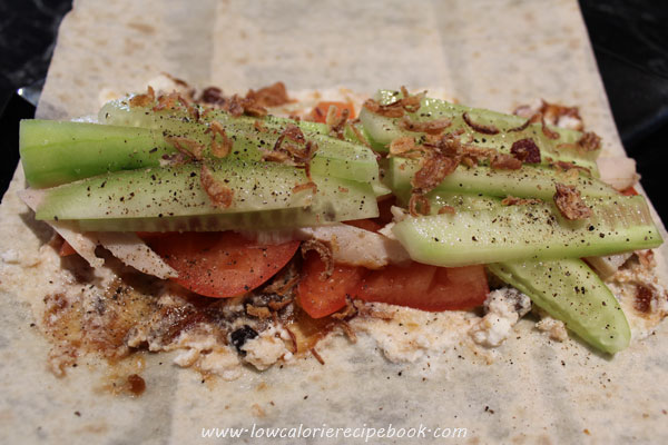 Rice turkey wraps - Low calorie recipe book