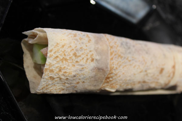 Rice turkey wraps in the low calorie recipe book