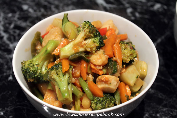 Low calorie recipe - Indonesian Scallops - 305 calories per serve